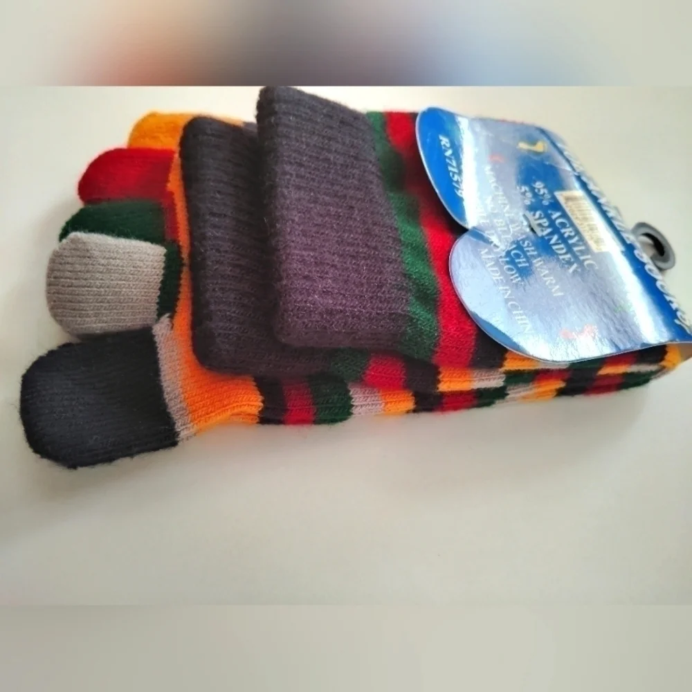 Colorful Toe Knee Socks